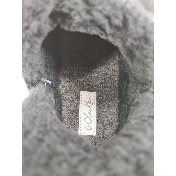 OluKai Women’s Malua Hulu Comfort Black Leather Booties Size 8.5 US - Picture 9 of 9